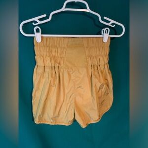 Free People High Waist Shorts - Yellow